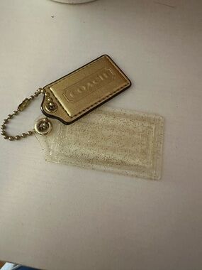 COACH Gold Leather and Glitter HangTags(EUC)